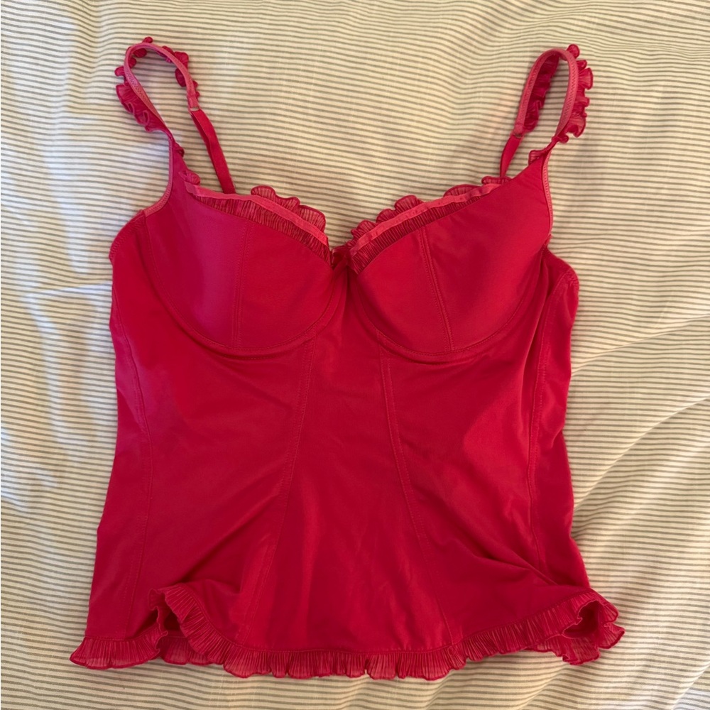 VINTAGE VICTORIA’S SECRET Pink Ruffled Camisole Top